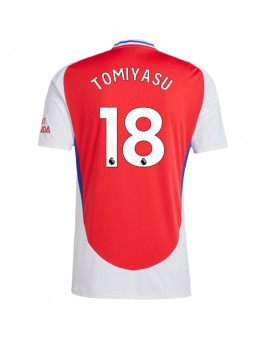 Muži Futbalové oblečenie Arsenal Takehiro Tomiyasu #18 2024-25 Krátky Rukáv - Domáci